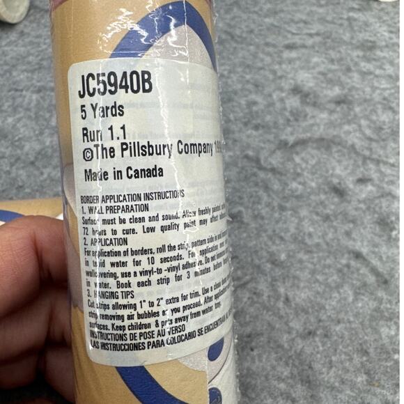 The Pillsbury Company Vintage 1999 Doughboy Wallpaper Border 6 plus Rolls - Picture 4 of 6